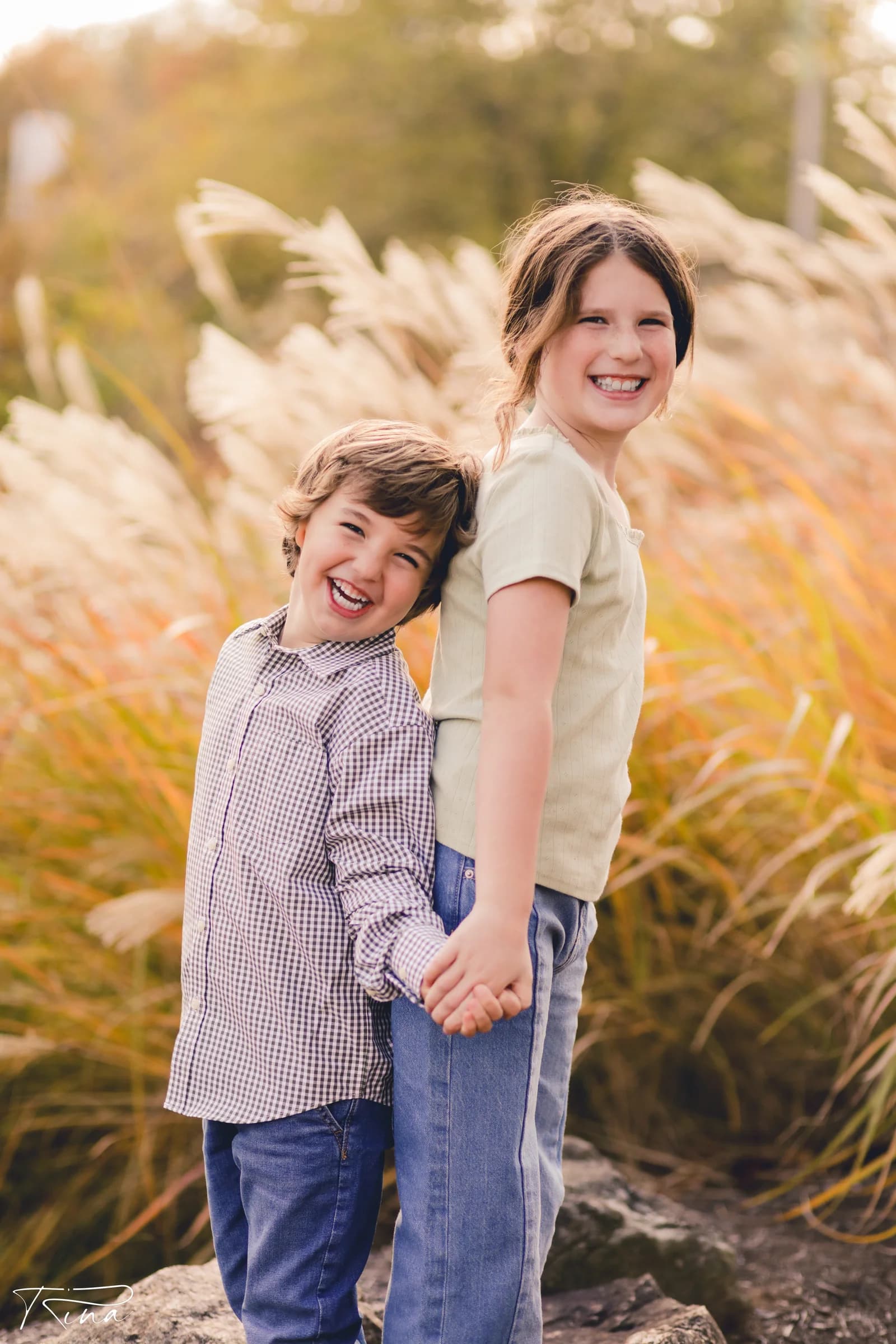 Family session in park